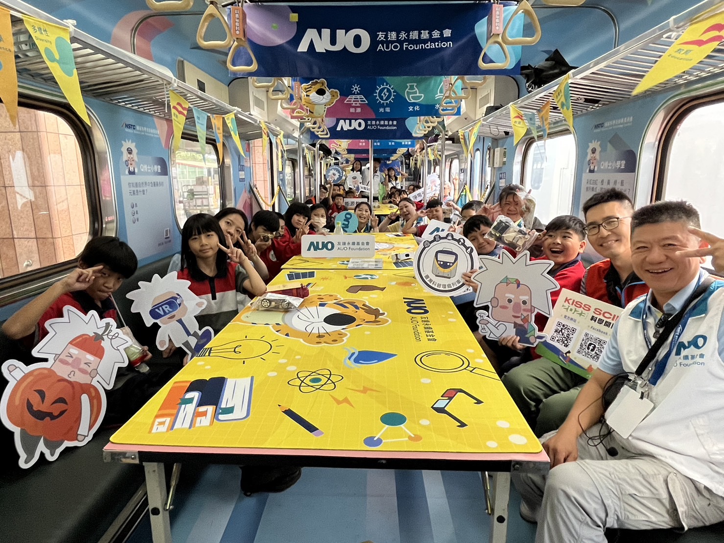 welcome to 365777永續基金會參與「臺灣科普環島列車」，設計基礎科學車廂課程，以「淨零碳排和永續能源」為主題，讓學生透過創意實驗認識淨零知識，以及思考生活中的減碳行為